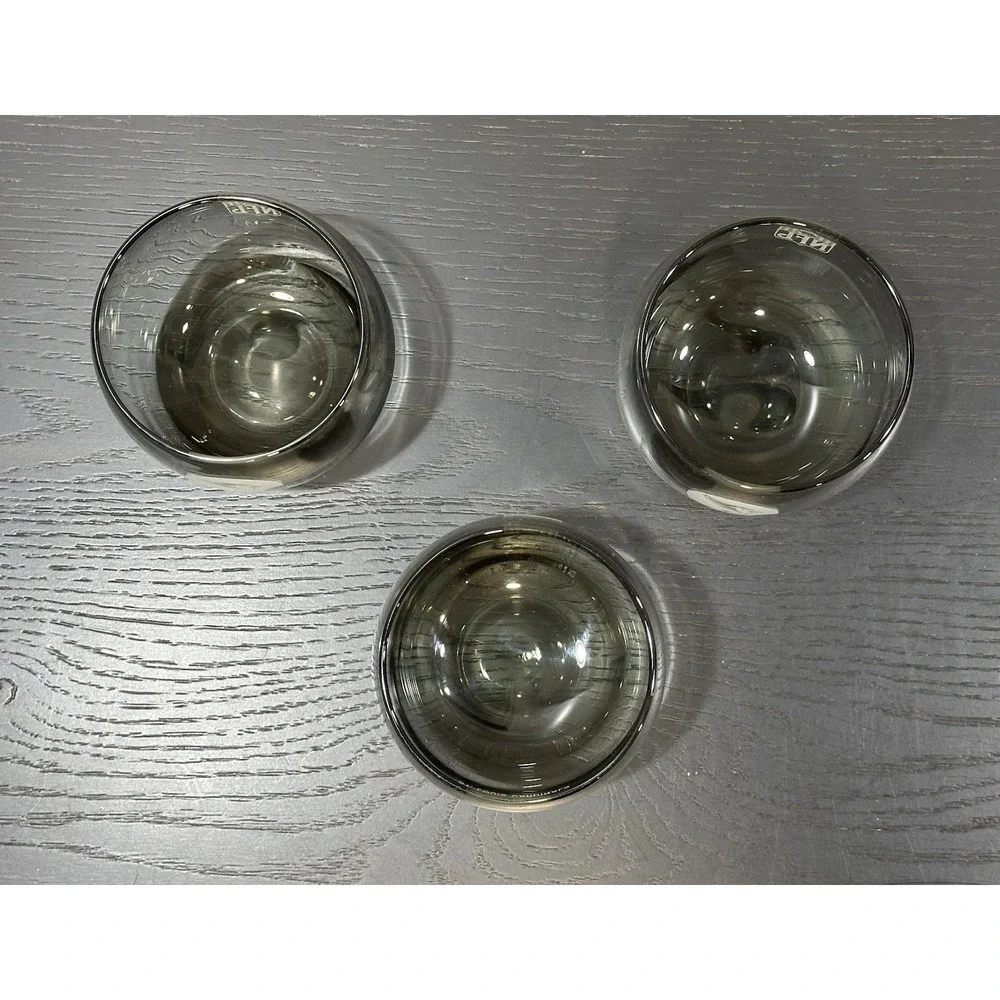NFL Stemless Wine Glasses St. Louis Cardinals Set 3 Smoked Vintage Man Cave